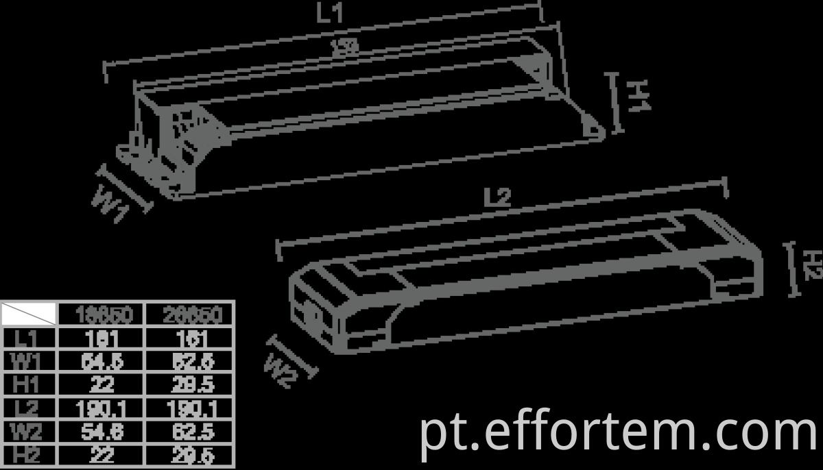 clip-on strain relief led emergency driver power